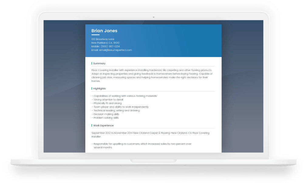 laptop Resume-Perfect